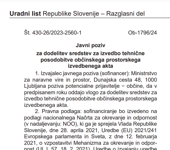 VABILO NA SPLETNI SEMINAR: TP OPN - javni poziv MNVP - 11. 4. 2024 ob 10:00